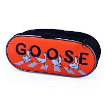 Пенал-косметичка ПЧЕЛКА 210*85*50 К-61 "Гуси пешеходы" жёсткий,печать на ткани