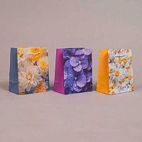 Пакет подар. Микрос 12*15см Женский Ч55611 лам.матовый микс