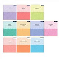 Комплект тетрадей предм. 36л. ALINGAR "Pastel classic" AL11326 (10шт) со справ.матер.,мел.карт.