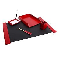 Набор настольный дерев. MDF "Good Sunrise" (5 предм.) M5C-10 (2000687) красн.дерево чёрн./коричн.