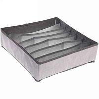 Кофр-органайзер д/хранения "Эфолт" 834-268 пыльно-серый, 7отд.,32*32*10см