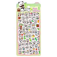Наклейка декор. зефирная 10*21 "Панда 1" Р22072-3 Ткн1002-1