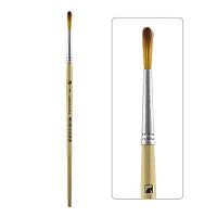 Кисть синтетика № 3 круглая Альбатрос Школьник