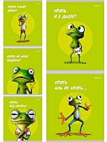 Тетрадь 48л. (клетка) Проф-Пресс "Жабка" 48-8350 цв.мел.обл.