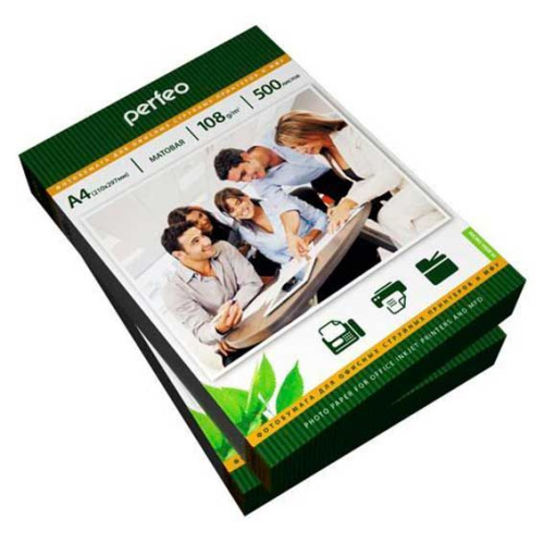 Фотобумага Perfeo А4 108г/м2 матовая 500л. M01