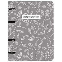 Тетрадь на кольцах 120л. (клетка) deVENTE "Write Your Story" 2057525 слим,мат.лам.