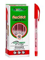 Ручка масл. шар. FlexOffice "FlexStick" FO-GELB08 RED красная,0,7мм