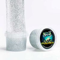 Лизун Слайм "Стекло" с серебр.блестками  90гр в банке 00-00001082