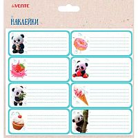 Наклейки д/тетрадей deVENTE "Yummy Panda" 8066521 (8шт) 40*96мм
