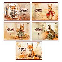 Альбом для рис.24л. SVETOCH "На опушке" А254 (01695) на скобе