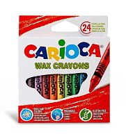 Мелки восковые 24цв. Carioca 42366 к/к