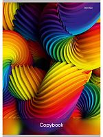 Тетрадь 80л. (клетка) А4 Проф-Пресс спираль "Радужные спирали" 80-5595 цв.мел.обл.