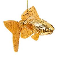 Игрушка ёлочная REMECO "Золотая рыбка" 824699 стекло,11*7*10см
