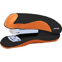 Степлер №24/6, 26/6 20л. deVENTE Monochrome 4142002 пластик,чёрн.с неон.оранж.,к/к