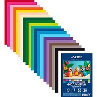 Фоамиран 20л.20цв. А4 deVENTE "Hobby Creative" 8112411 толщ.1мм,пластик.пакет,е/подвес
