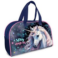 Сумка д/внешкольных занятий ОНИКС С-15-1 "Звёздный единорог" 88335 карм.,350*230*145мм