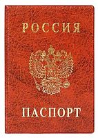 Обложка д/паспорта ДПС вертик. коричневая 2203.В-104