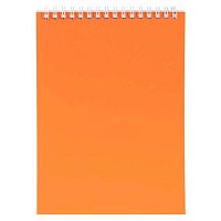 Блокнот А5  60л. ХАТ спираль "SoloMatte-Шафран" клетка,мел.карт.,лам.софт-тач