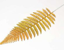 Ветка-лист папоротника мерцающий крупный золото ФРФ 4.224 (1010237)