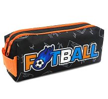 Пенал-косметичка ПЧЕЛКА 2отд. 200*90*55 К-12 "Football" двуст.печать,ткань,ручка