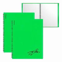 Папка с вкладышами/ 30 EK А4 "Neon Transport" 59792 спираль,зелёный,асс.