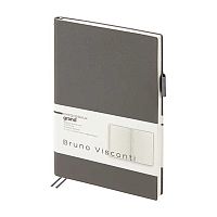 Ежедневник н/д А5 128л. BV кож.зам. "Grand" 3-774/04 тёмн.-серый,гибк.обл.,лин.,беж.бум.