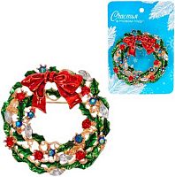 Брошь "Best Podarok - Рождественское чудо" 4,5см 545-0461