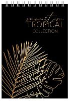 СБ Блокнот д/эскизов (скетчбук) А5-  30л. (верх. спираль) "Gold Tropic" б/линовки,180г/м2 140*200
