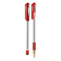 Ручка масл. шар. deVENTE "Mr. Gold" 5073531 красная,игольч.,0,5мм,ультраглад.письмо,прозр.корп.асс.