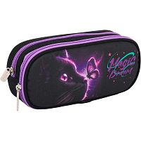 Пенал-косметичка deVENTE 220*95*70 "Magic Dream" 7023623 (60предм.) овал.,чёрн.,2отд.,полиэстер