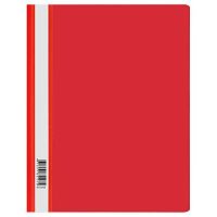 Скоросшиватель пластиковый А4 СТАММ ММ-30707 красный,120мкм,с прозр.верх.