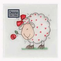 Салфетка бум. НГ Bouquet Символ года 2027 "Влюбленная овечка" 25750 (30шт),2-х сл.,20*20см