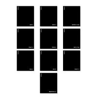 Комплект тетрадей 48л. (клетка/линейка) EK пластик.обл. "Black Diamond" (10шт.) 65268 со справ.мат.