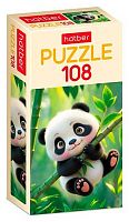 Пазлы  108 ХАТ А4 "Милая панда" 34655