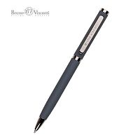 Ручка подар. шар. BV "Firenze" 20-0336/02 синяя,1,0мм,повор.мех.,серый метал.корп.,сер.метал.тубус