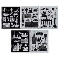 Тетрадь 48л. (клетка) BG спираль "Экспонат" 59407 мел.карт.,асс.