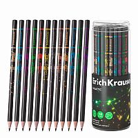 Карандаш ч/гр. EK "Galactic" 63328 HB круглый,асс.