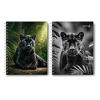 Тетрадь120л. (клетка) SVETOCH спираль "Чёрная кошка" Т209 (01553) тв.обл.,мат.лам.