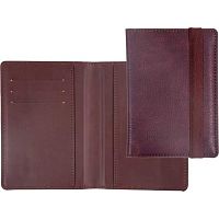 Обложка д/паспорта deVENTE "Detent" 1030502 коричн.,кож.зам.,поролон,10*14см,резинка,3отд.д/виз.