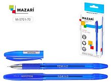 Ручка масл. шар. MAZARI Torino M-5701-70 синяя, игол. узел 0,7мм,цв.пласт.корп.