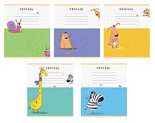 Тетрадь 18л. (клетка) ПЗБФ "Носатики" 019624 УФ выб.