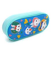 Пенал-косметичка ПЧЕЛКА 210*85*50 К-61 "Крошки зайки" жёсткий,печать на ткани