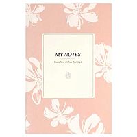 Блокнот 12*18,5см  32л. ФЕНИКС "Цветы на бежевом" 72161 клетка,мягк.обл.,мат.лам.