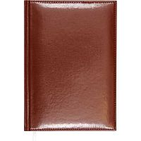 Бизнес-блокнот А4  60л. ATTOMEX кож.зам. "Visa" 2056450 коричн.,клетка,бел.бум.,поролон