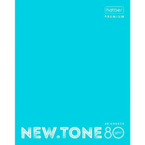 Тетрадь 48л. (клетка) ХАТ Premium "Newtone Pastel Незабудка" 05025 вн.блок 80г/м2,мел.карт.,гл.лам.