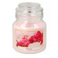 Свеча аромат. в баночке BARTEK "Пион" 130гр.