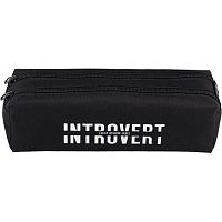 Пенал-косметичка deVENTE 200*85*45 "Introvert" 7020668 (40предм.) прямоуг.,чёрн.,полиэстер