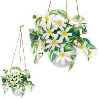 Цветочная композиция Ultramarine "Верона белая" 951-547 в пластик.горшке,16см