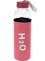 Бутылка д/воды 500мл Миленд "Классика" УД-7547 розовая,в чехле