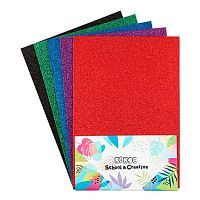 Фоамиран  5л. 5цв. 21*30см КОКОС 212852 с блёстками 1мм